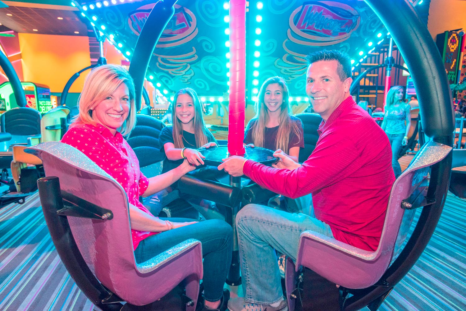 Family Set To Ride Twister